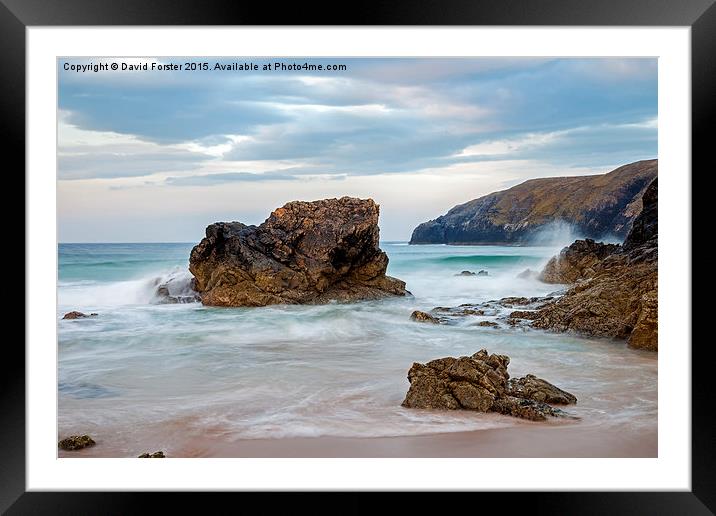 Sango Bay Durness North Coast of Scotland  Framed Mounted Print by David Forster