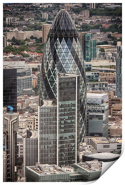  The Gherkin Print by Phil Clements