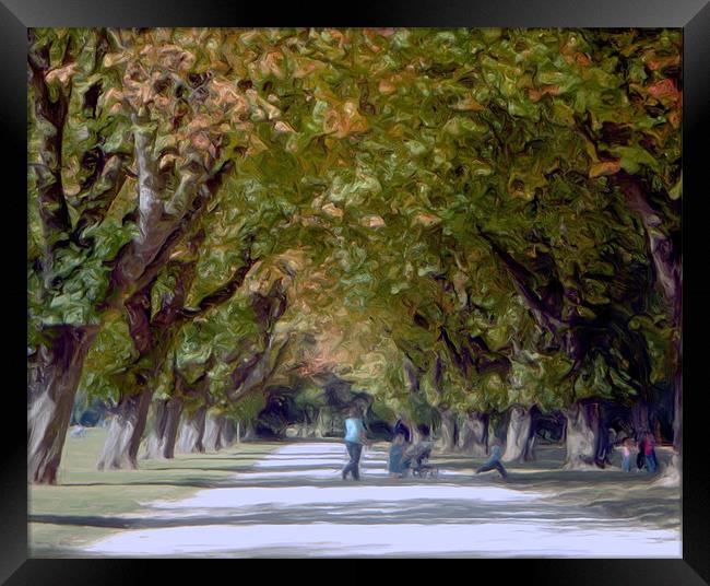 a walk in the park Framed Print by Martin Parkinson