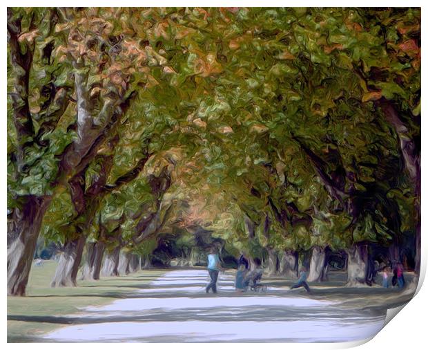 a walk in the park Print by Martin Parkinson