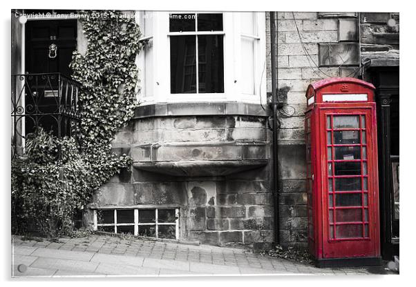  The Telephone Box Acrylic by Tony Emery