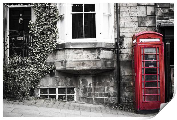  The Telephone Box Print by Tony Emery