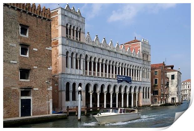  The architecture of Venice Print by Steven Plowman