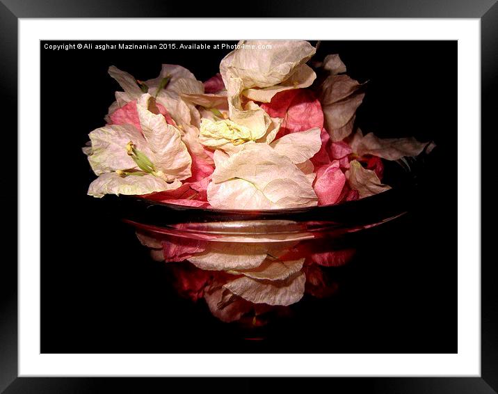 Showing the details of petals/ flowers Framed Mounted Print by Ali asghar Mazinanian