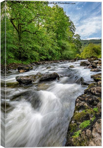 Flowing Water Canvas Print by Adrian Evans