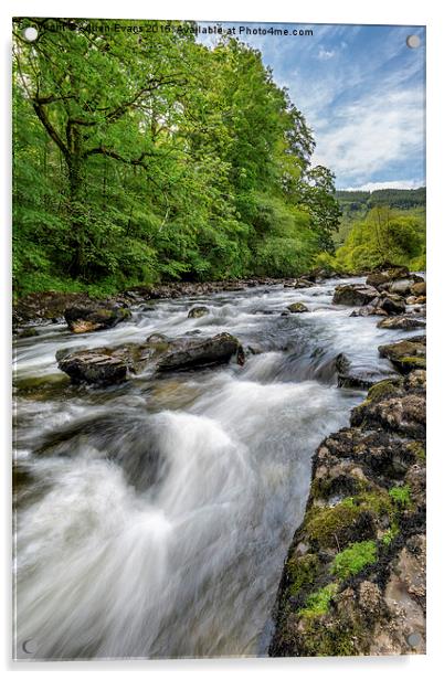 Flowing Water Acrylic by Adrian Evans