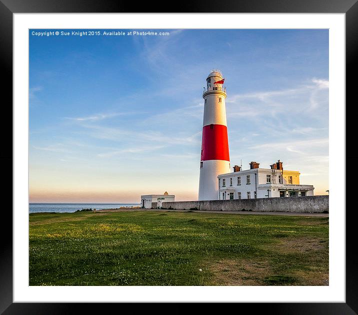  Portland Bill lighthouse,Dorset Framed Mounted Print by Sue Knight