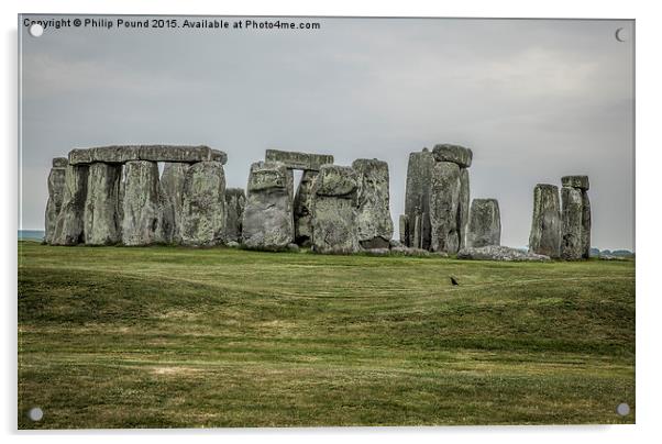  Stonehenge  Acrylic by Philip Pound