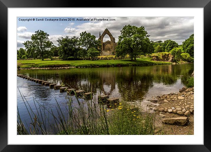  Bolton Abbey At The Best Of Summer Framed Mounted Print by Sandi-Cockayne ADPS