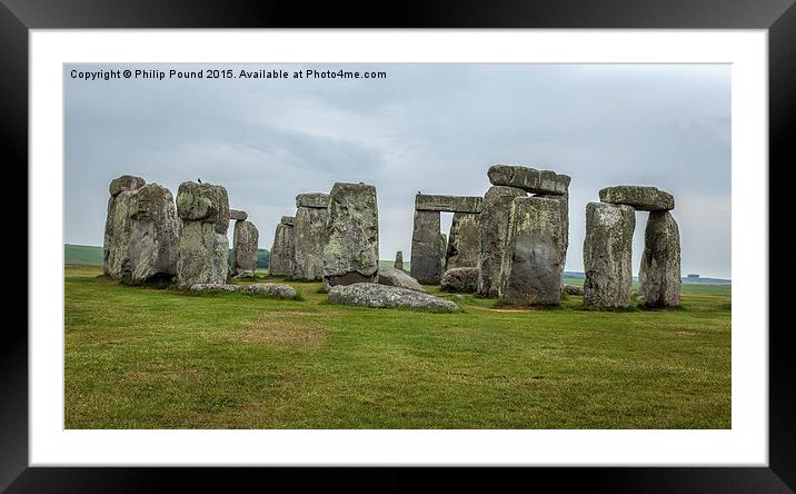  Stonehenge Framed Mounted Print by Philip Pound