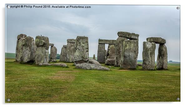  Stonehenge Acrylic by Philip Pound