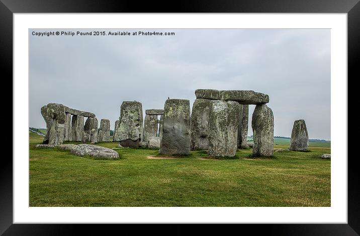  Stonehenge Monument Framed Mounted Print by Philip Pound
