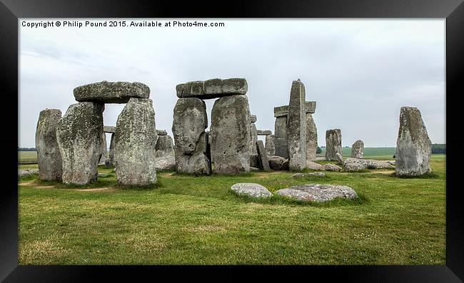  Stonehenge Monument in Wiltshire Framed Print by Philip Pound