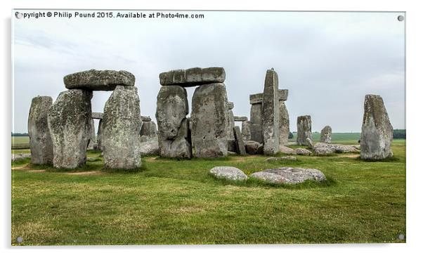  Stonehenge Monument in Wiltshire Acrylic by Philip Pound