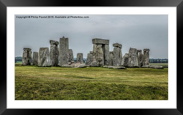  Stonehenge Framed Mounted Print by Philip Pound
