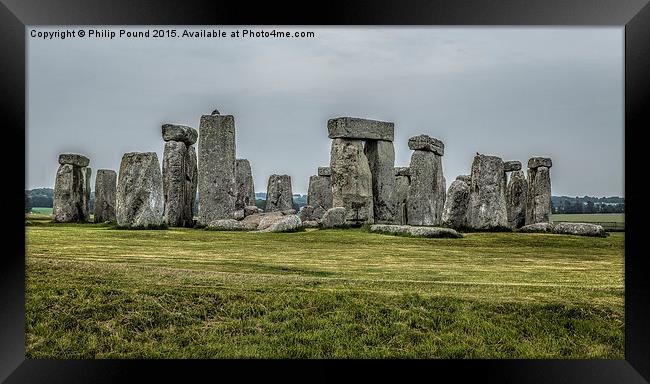  Stonehenge Framed Print by Philip Pound