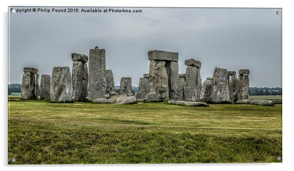  Stonehenge Acrylic by Philip Pound