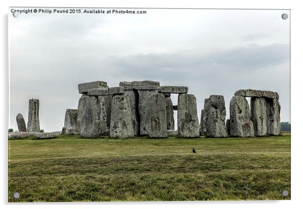 Stonehenge  Acrylic by Philip Pound