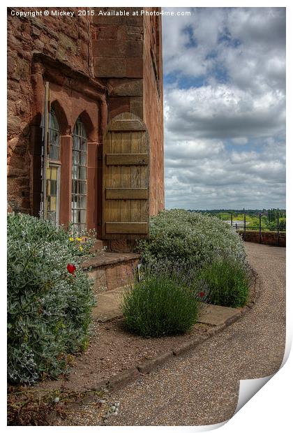 Castle Window Print by rawshutterbug 