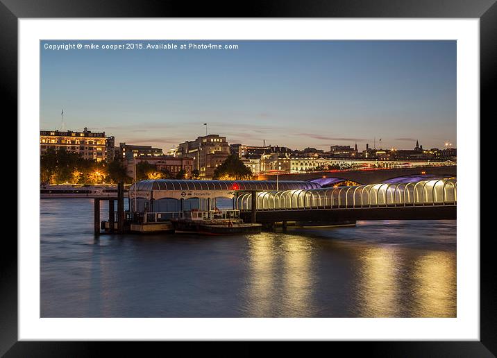  festival pier nights Framed Mounted Print by mike cooper