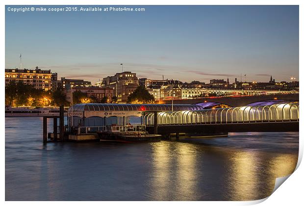  festival pier nights Print by mike cooper