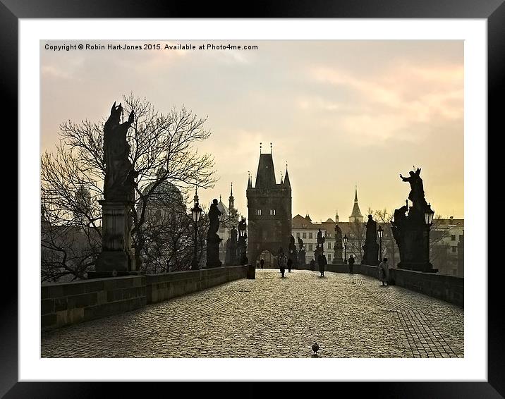  Charles Bridge Prague Framed Mounted Print by Robin Hart-Jones
