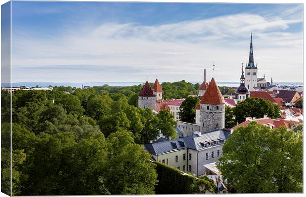  Tallinn Old Town, Estonia Canvas Print by Andy McGarry