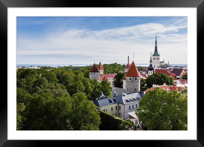  Tallinn Old Town, Estonia Framed Mounted Print by Andy McGarry