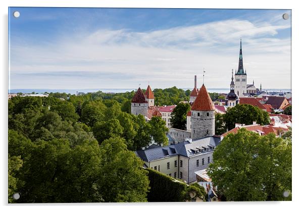  Tallinn Old Town, Estonia Acrylic by Andy McGarry