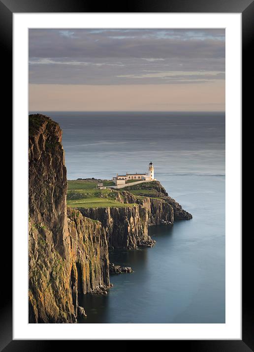 Neist Point at Sunset Framed Mounted Print by Maria Gaellman