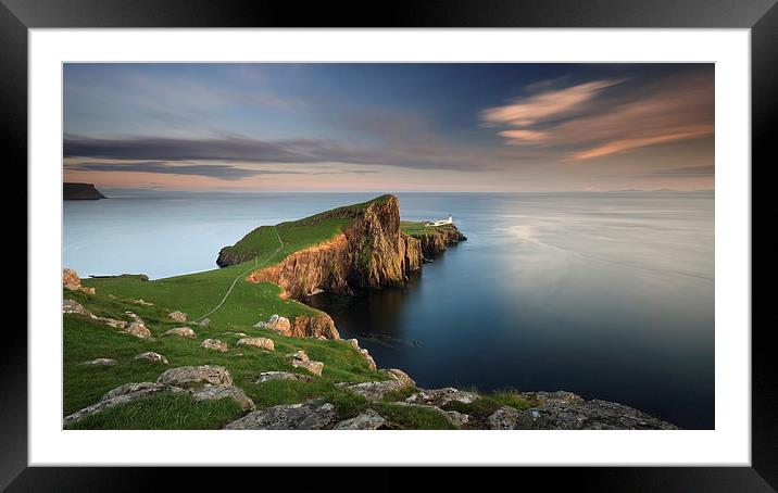Neist Point at Sunset Framed Mounted Print by Maria Gaellman