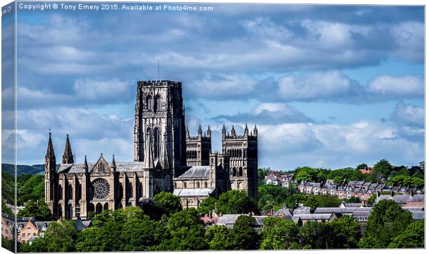  Durham Cathedral Canvas Print by Tony Emery