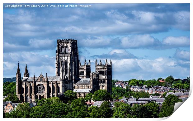  Durham Cathedral Print by Tony Emery