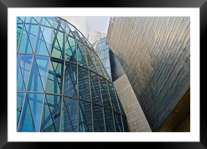  Guggenheim Museum Bilbao Spain Framed Mounted Print by Sue Bottomley
