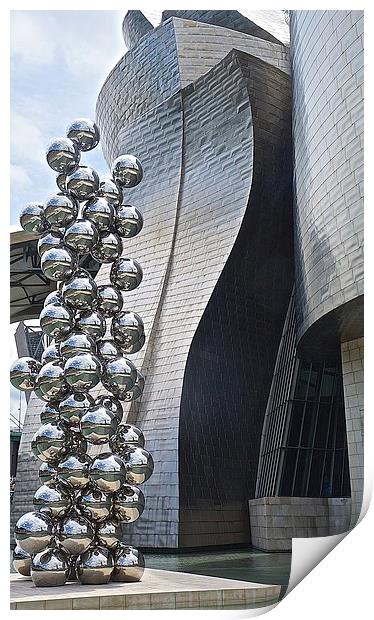  Anish Kapoor's Silver Spheres Print by Sue Bottomley
