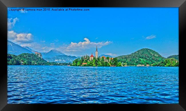  Lake Bled Framed Print by camera man
