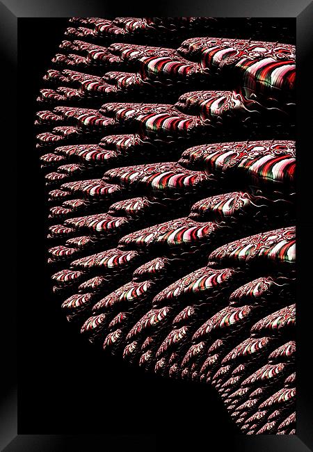 Alien Invasion Red Framed Print by Steve Purnell