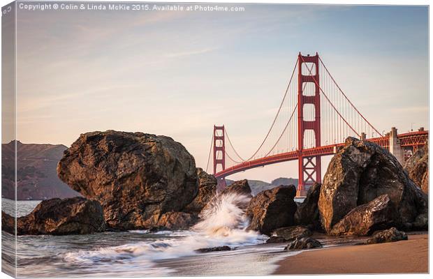 Golden Gate Bridge, San Francisco Canvas Print by Colin & Linda McKie