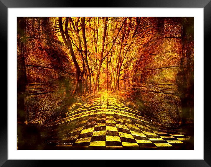  Sacred Temple of the Trees  Framed Mounted Print by Jenny Rainbow