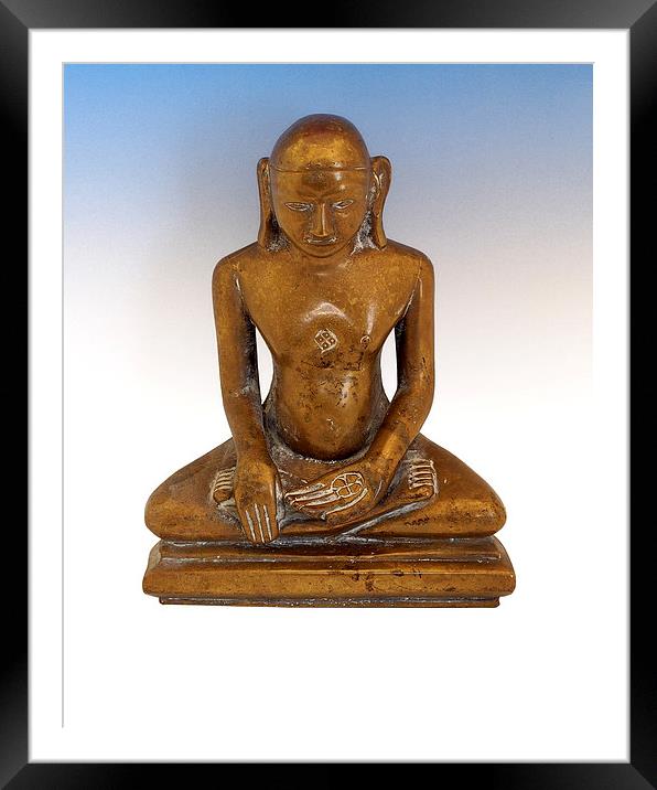 Buddha Framed Mounted Print by Victor Burnside