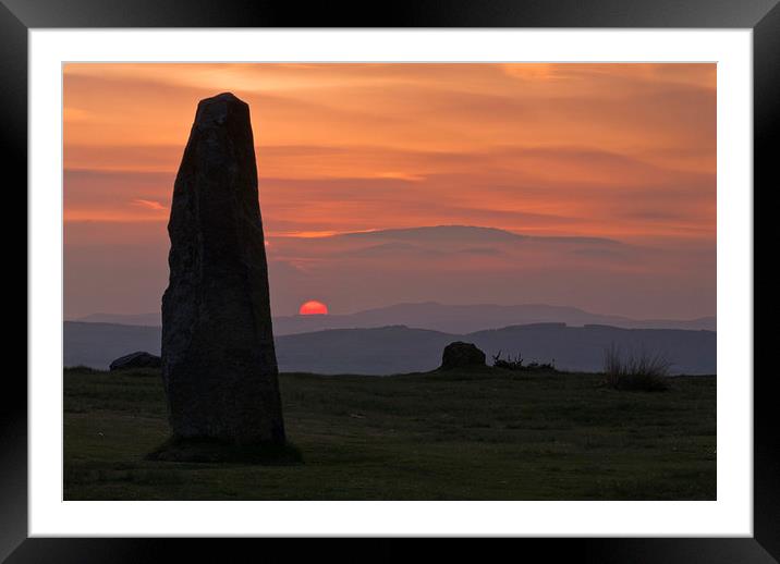 Mitchell's Fold Sunset Framed Mounted Print by David Ross