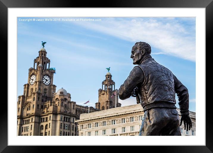  Captain Walker looks out to the Mersey Framed Mounted Print by Jason Wells