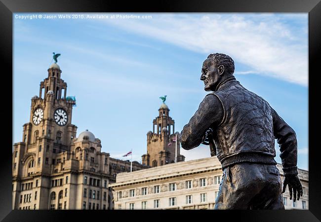  Captain Walker looks out to the Mersey Framed Print by Jason Wells