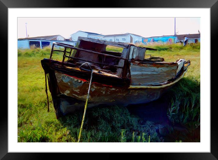 DREAM BOAT Framed Mounted Print by Martin Parkinson