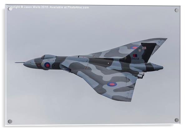 Topside of the XH558 in her final season Acrylic by Jason Wells