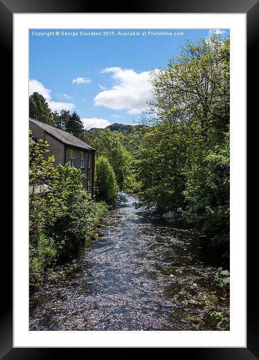  River Rothay Framed Mounted Print by George Davidson