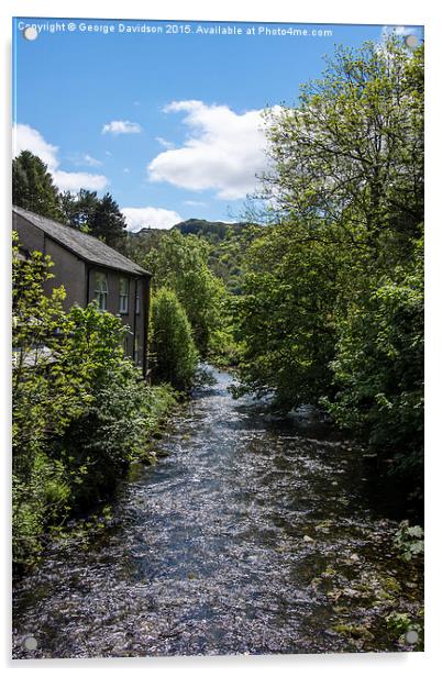  River Rothay Acrylic by George Davidson