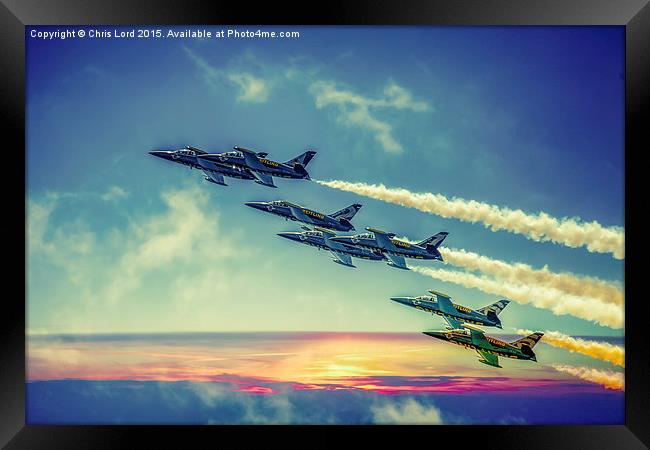 The Breitling Jet Team Framed Print by Chris Lord