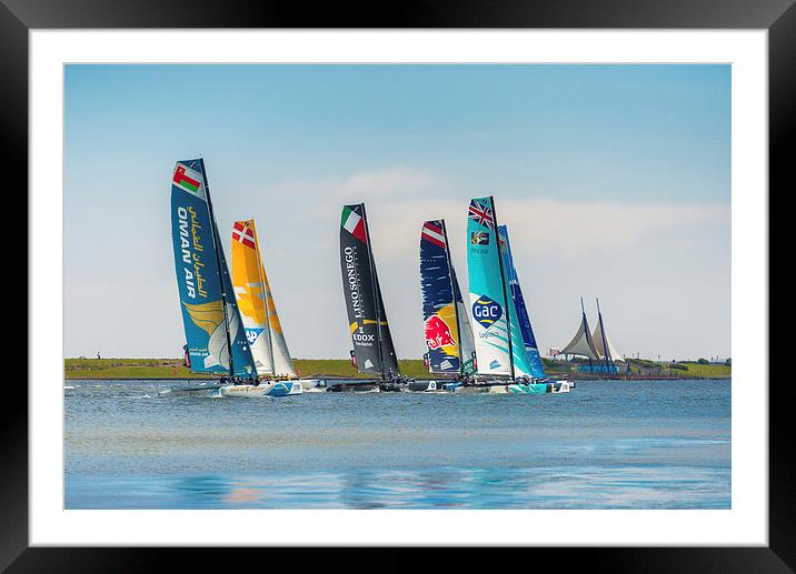  Extreme Sailing Framed Mounted Print by Dean Merry