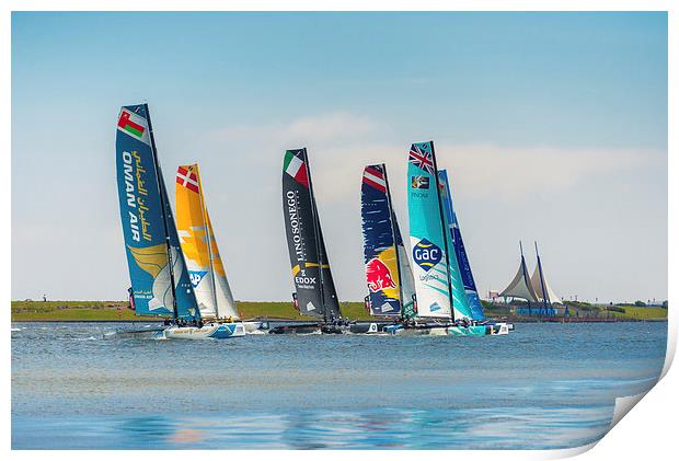  Extreme Sailing Print by Dean Merry